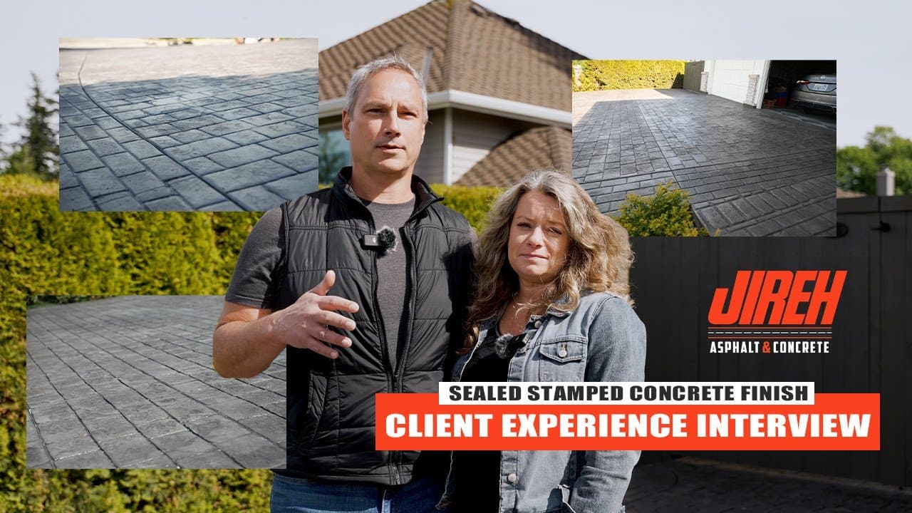 Stamped Concrete Finish | Full Process Client Interview