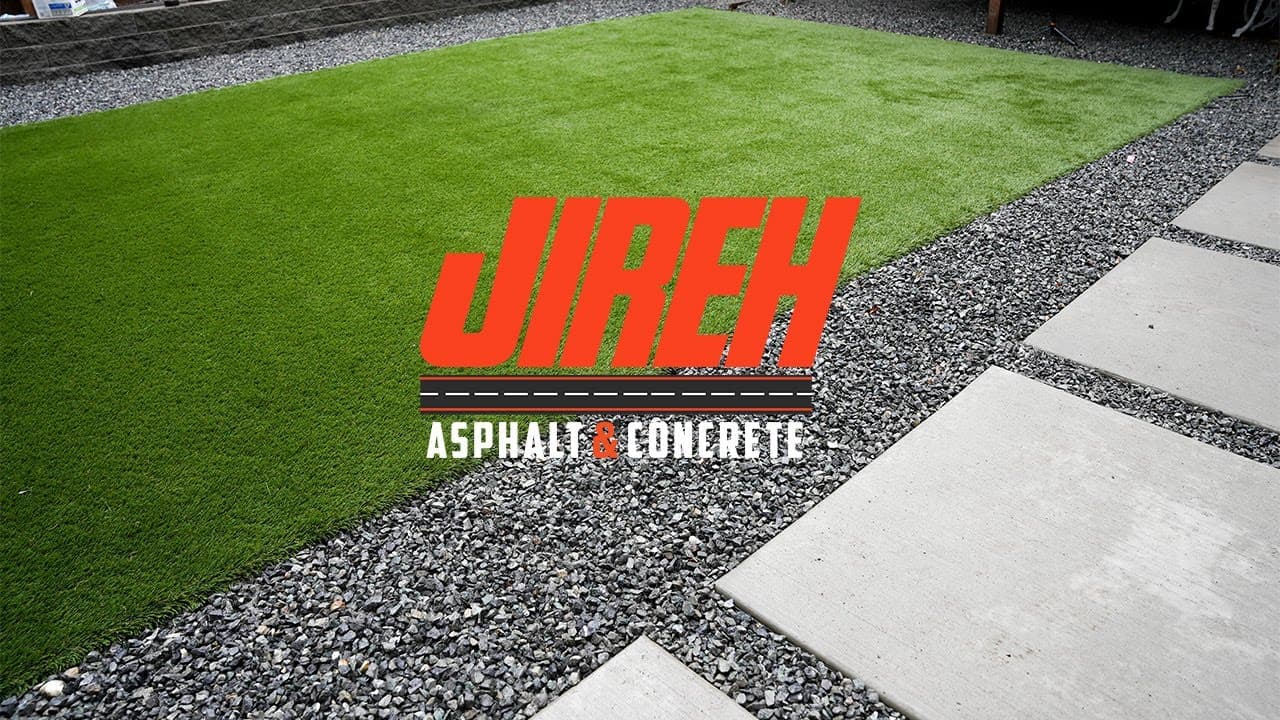 Synthetic Turf, Retaining Wall & Concrete Walkway | Backyard Makeover