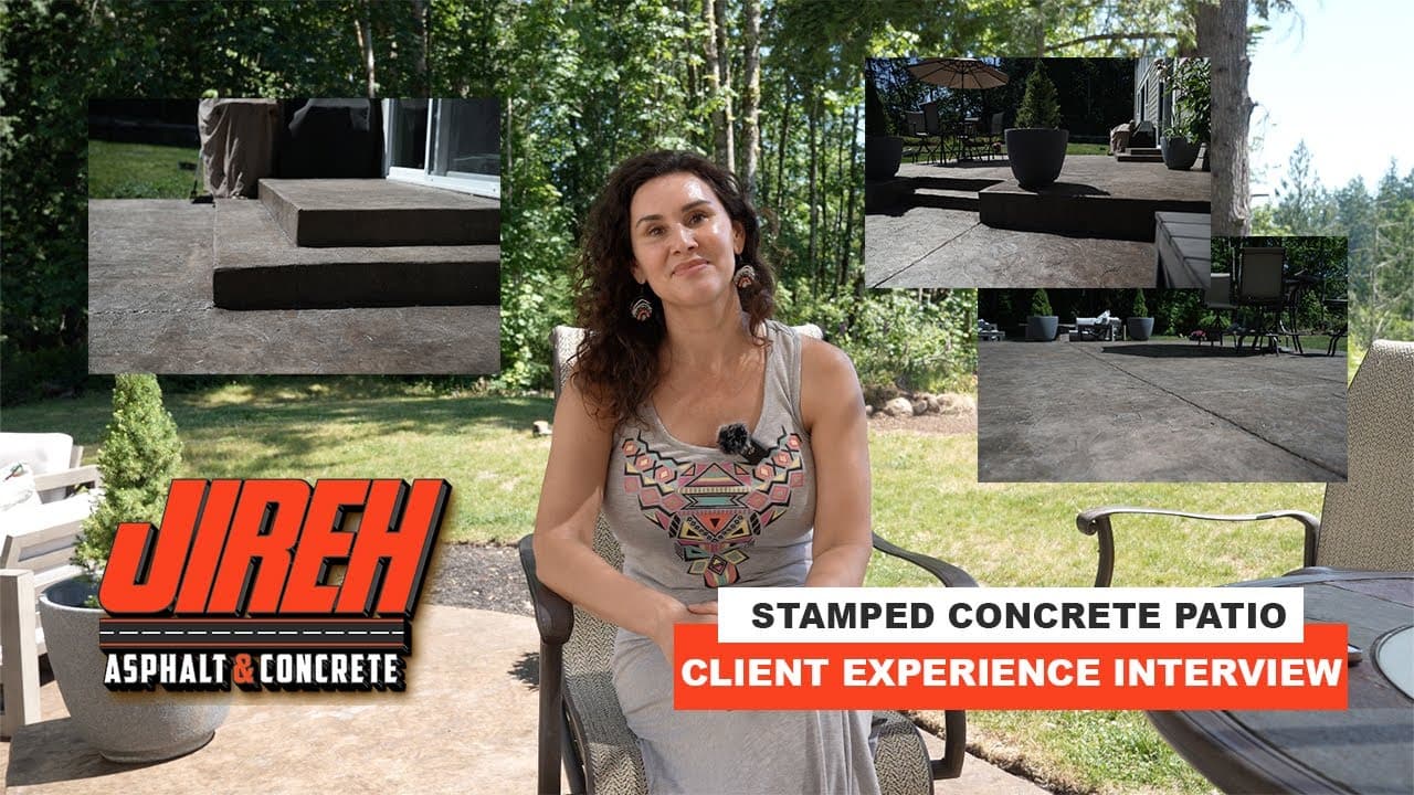 Stamped Concrete Back Patio | Full Process Client Interview