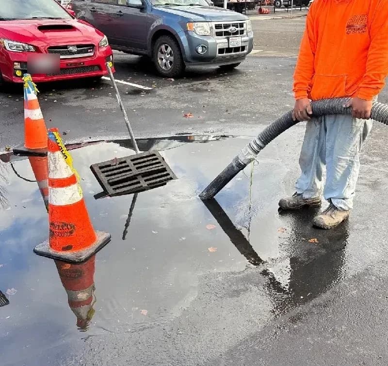 Catch Basin Cleaning Before the Rainy Season
