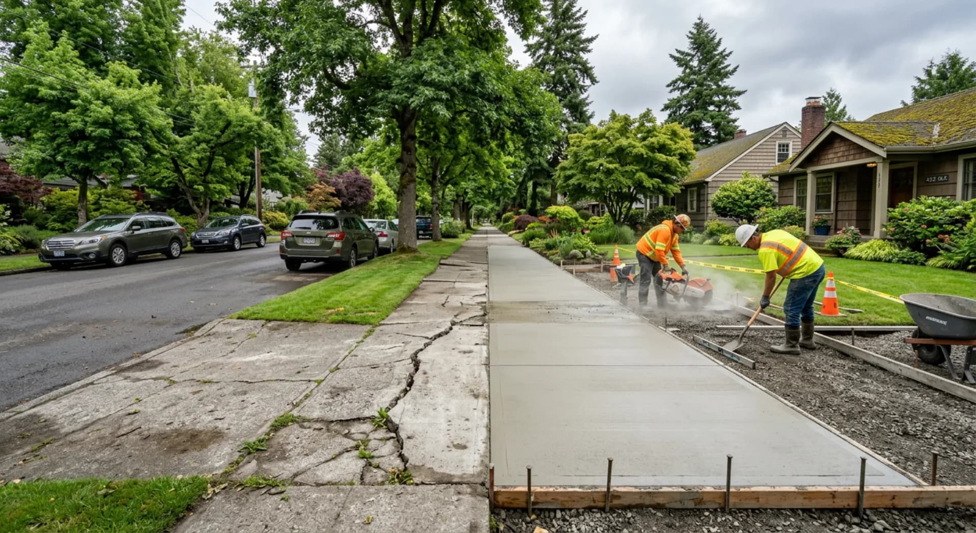 Concrete Sidewalk Repair vs Replacement: A Guide for Washington Property Owners